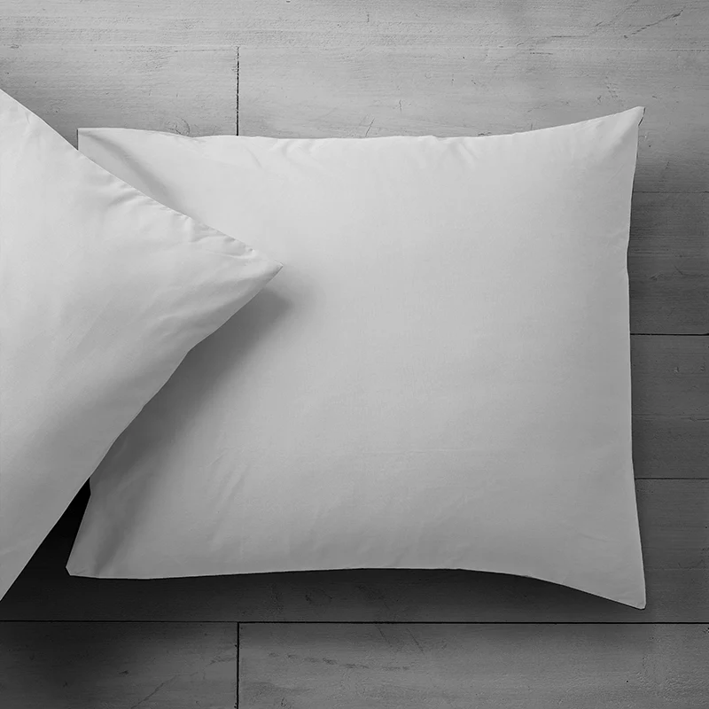 2-PACK Katoenen Kussensloop - Grijs