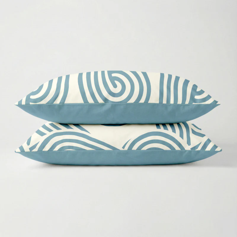 2-PACK: Kussenslopen - Curvy Lines