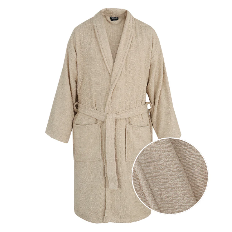 Luxe Badjas Bouclé - Beige - Image 6