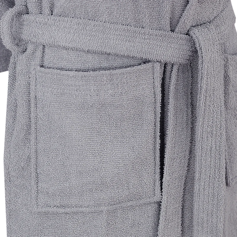 Luxe Badjas Bouclé - Grijs - Image 5