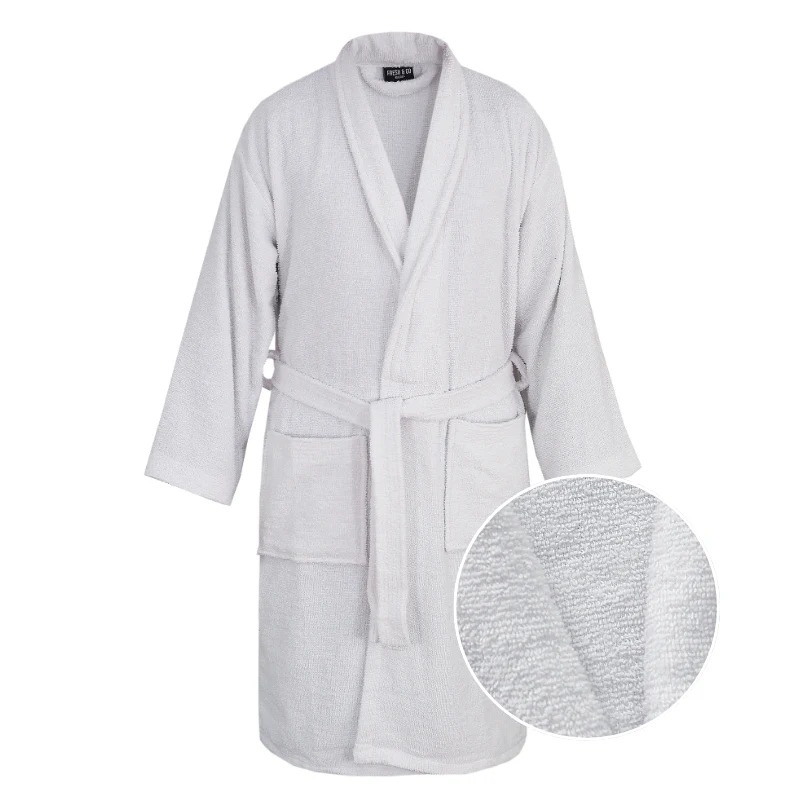 Luxe Badjas Bouclé - Wit - Image 6