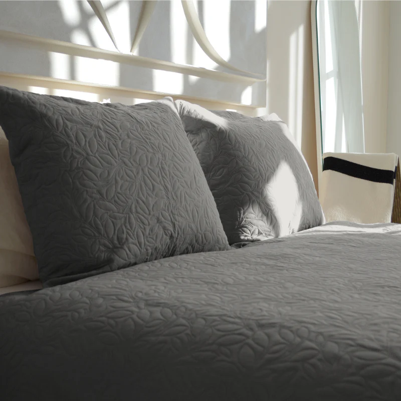 Bedsprei Flowers - Zilver - Image 3