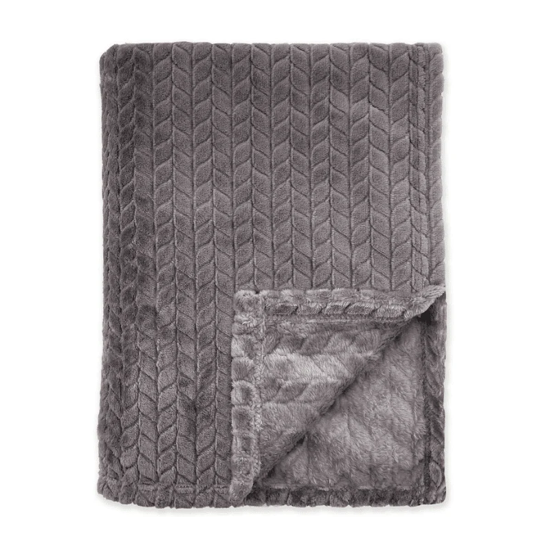 Bedsprei Twill Touch - Antraciet