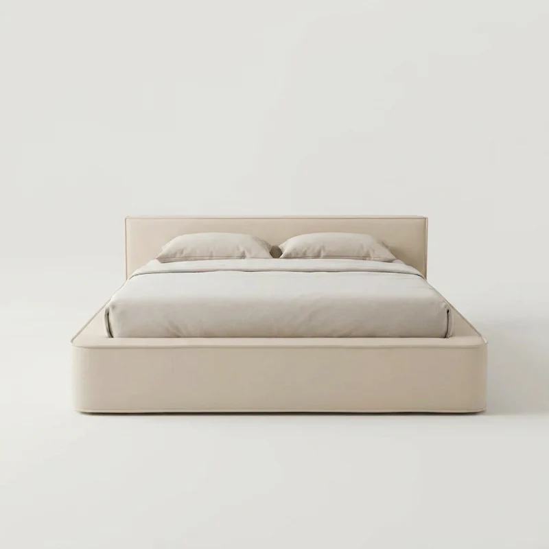 Boxspring met Opbergruimte Amour Tranquility - Velvet - Crème - Image 4