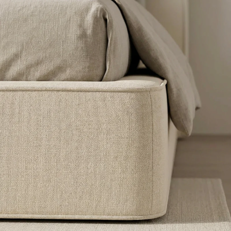 Boxspring met Opbergruimte Amour Tranquility - Velvet - Crème - Image 8