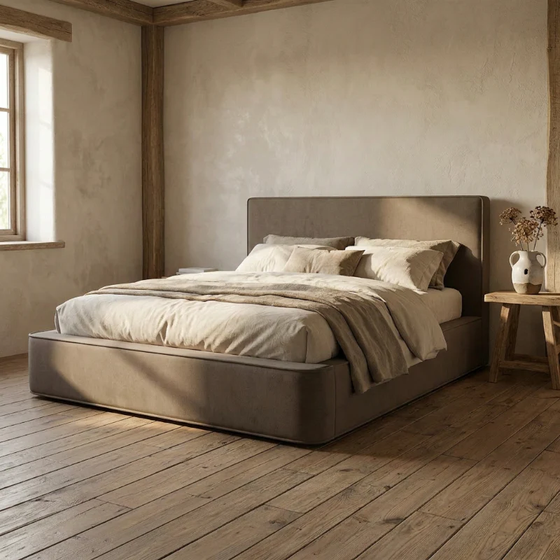 Boxspring met Opbergruimte Amour Tranquility - Velvet - Taupe - Image 7