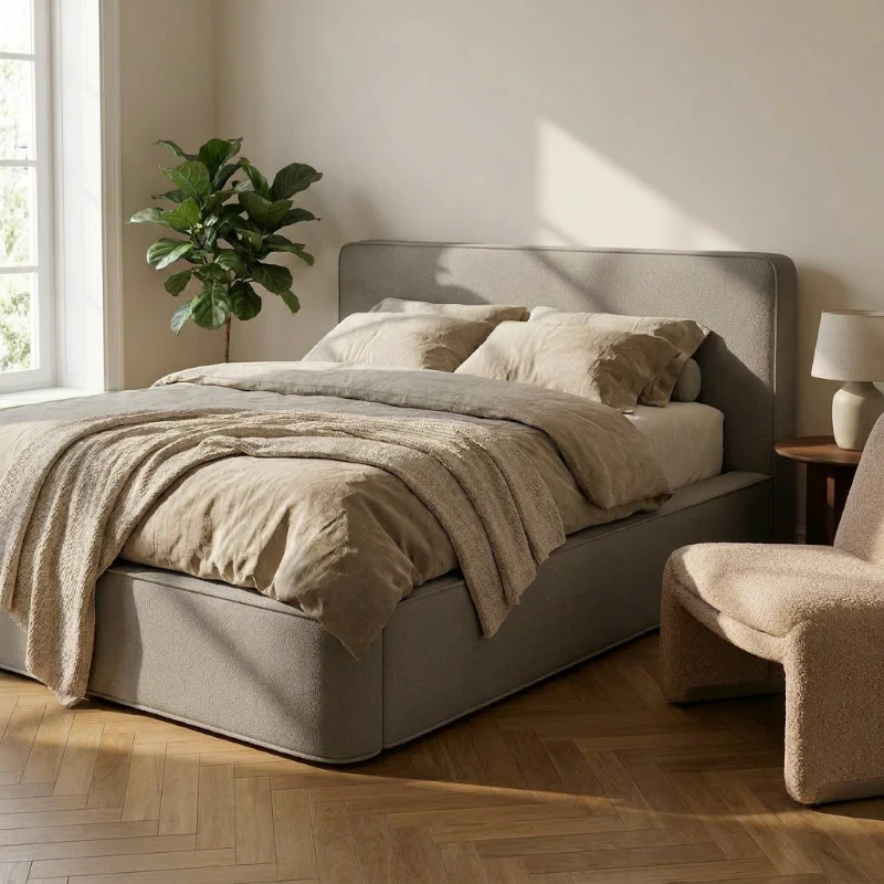 Boxspring met Opbergruimte Amour Tranquility - Velvet - Taupe - Image 9