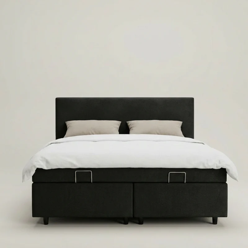 Boxspring Julia met opbergruimte - Zwart - Image 5
