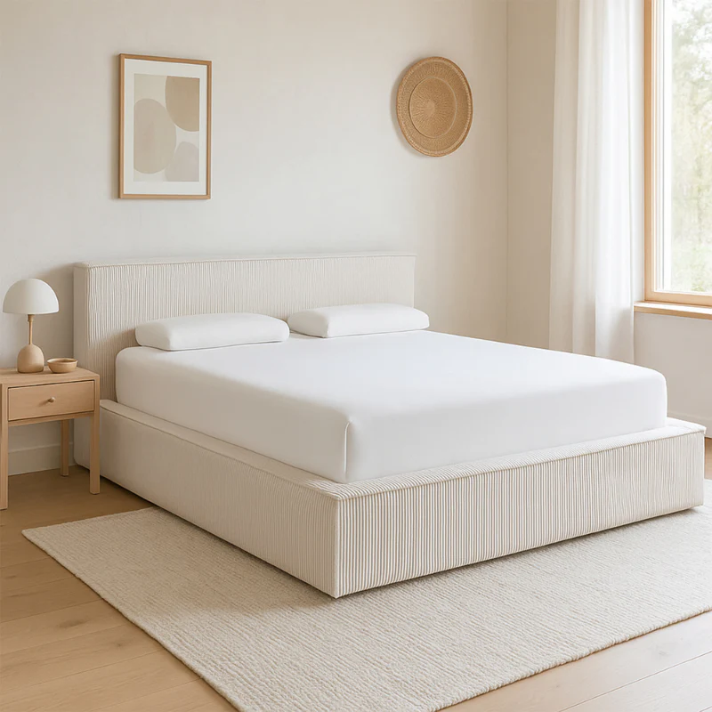 Boxspring met Opbergruimte Amour Cosy - Crème - Image 10