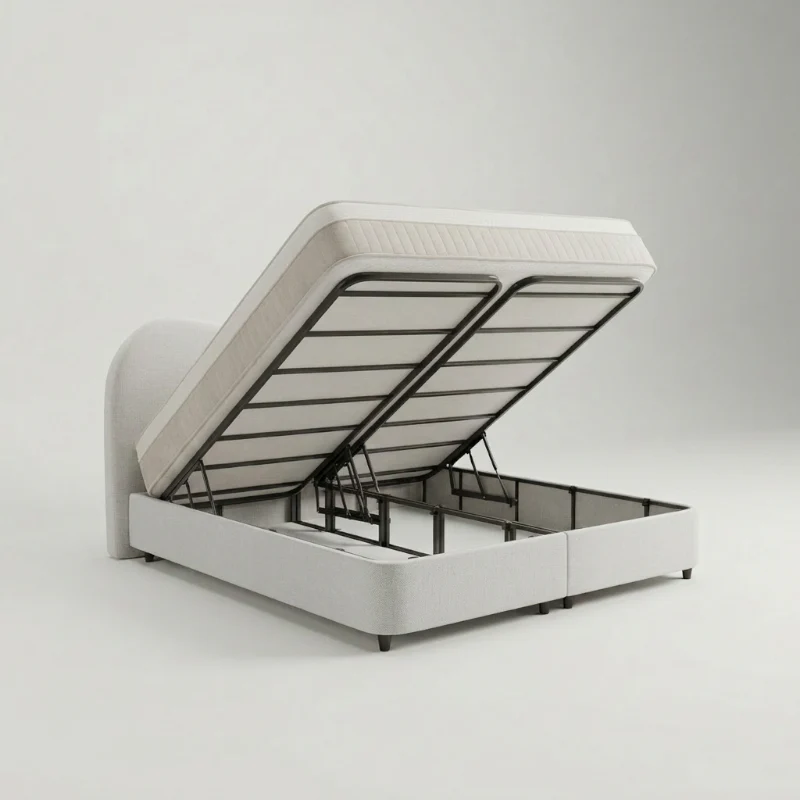 Boxspring met Opbergruimte - Arcus - Off-White - Image 3