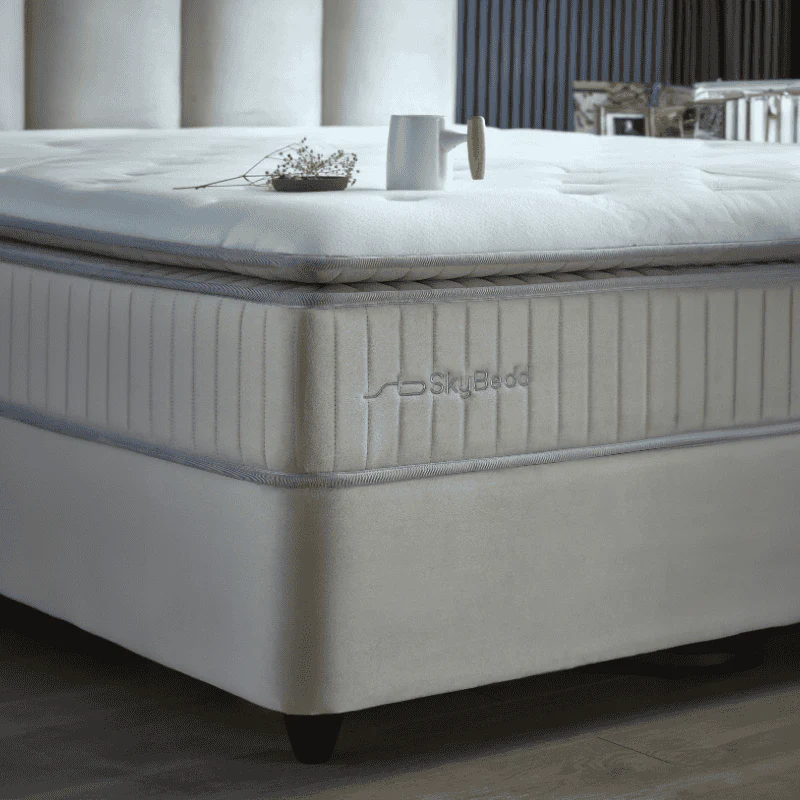 Boxspring met opbergruimte Birdybedd - Beige - Image 11