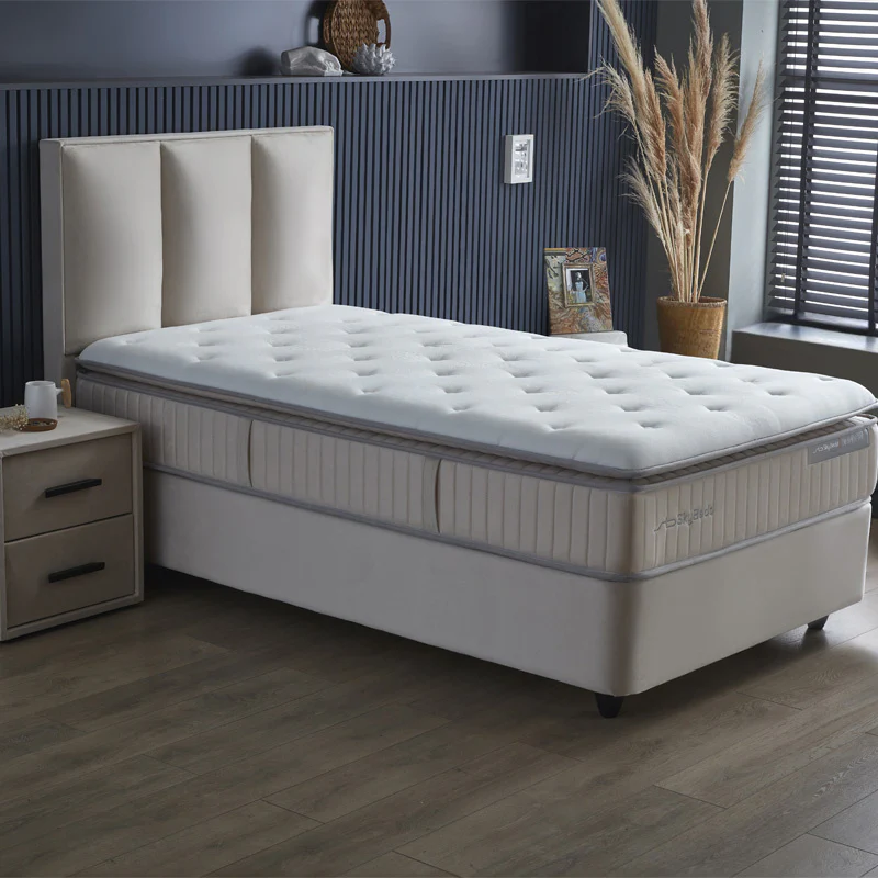 Boxspring met opbergruimte Birdybedd - Beige - Image 6