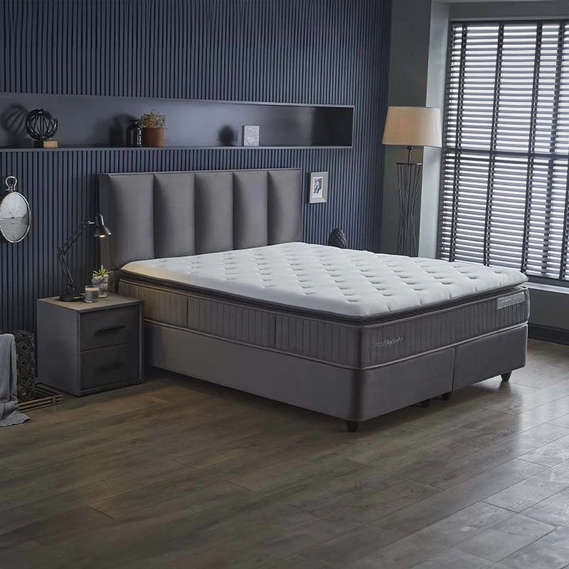 Boxspring met opbergruimte Birdybedd - Antraciet - Image 6