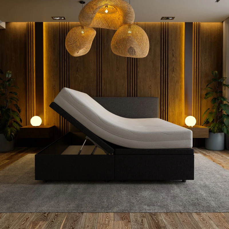 Boxspring met Opbergruimte Hotel Essence - Zwart - Image 4
