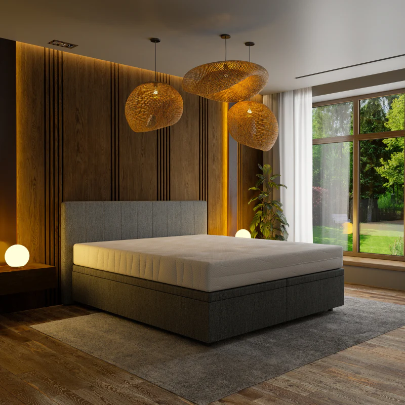 Boxspring met Opbergruimte Hotel Prestige - Antraciet - Image 3