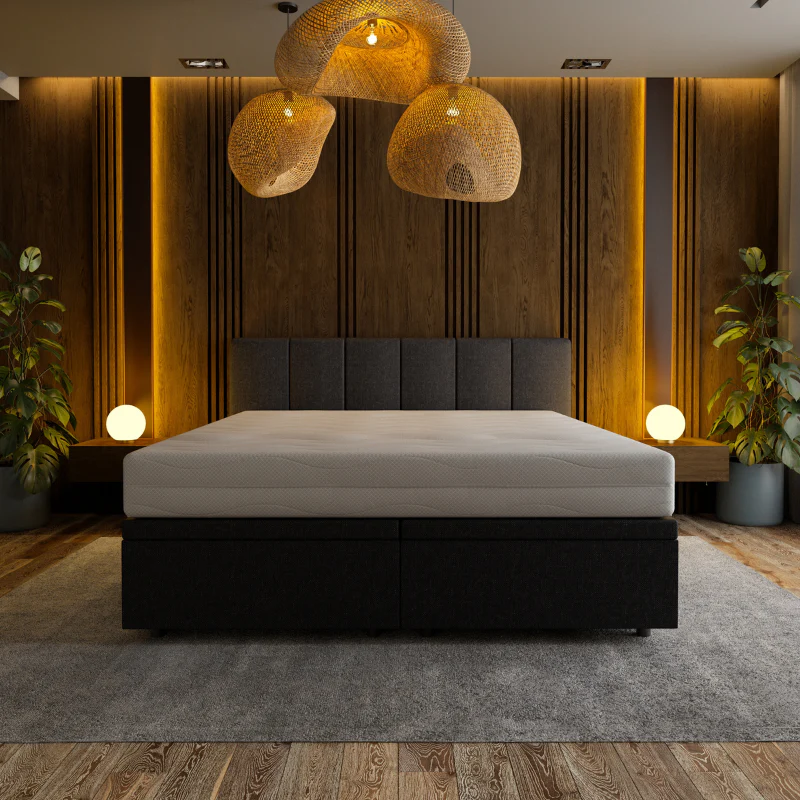 Boxspring met Opbergruimte Hotel Royal - Zwart - Image 2