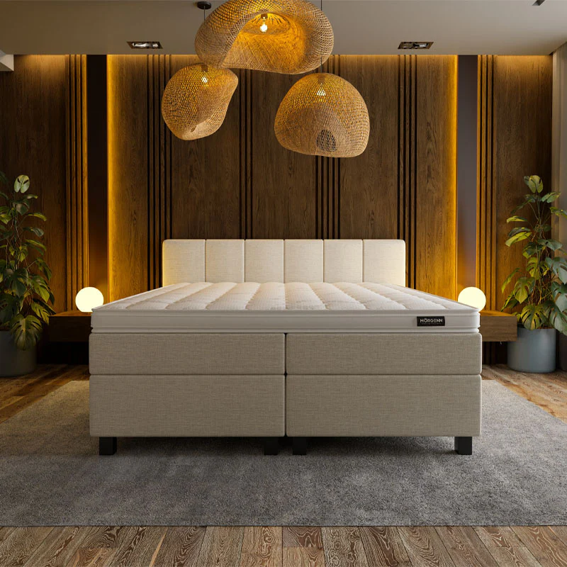 Boxspring Hotel Suite - Wide - Beige - Image 3