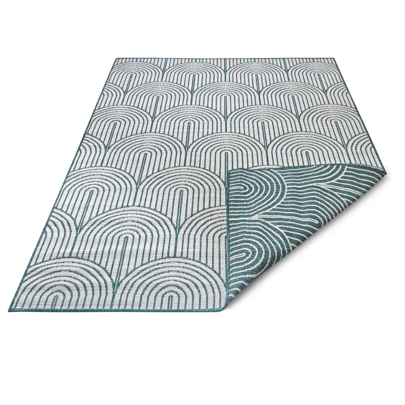Buitenkleed Dubbelzijdig Flatweave - Groen - Image 8