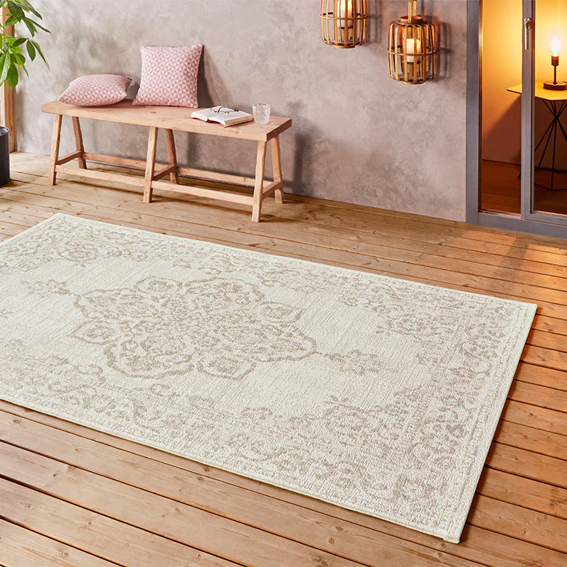 Buitenkleed Ornament - Beige