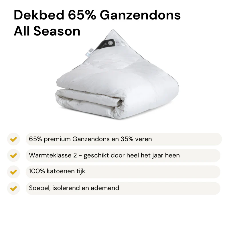 Dekbed Dons - 65% Ganzendons - All Season - Image 2