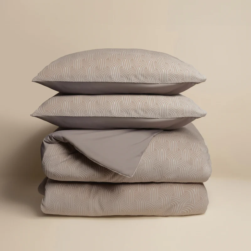 Dekbedovertrek Flanel Art - Taupe - Image 2