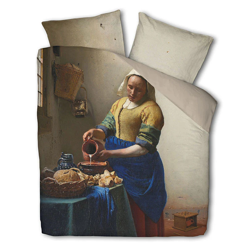 Dekbedovertrek Katoen-Satijn - Het Melkmeisje - Art Collectie