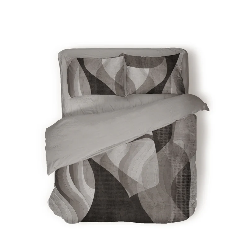 Dekbedovertrek Percale Katoen - Abstract Marble - Grijs - Image 2