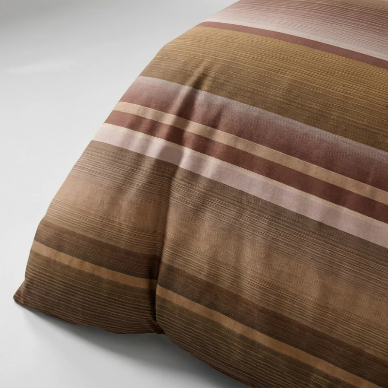Dekbedovertrek Percale Katoen - Stripe Kaneel - Image 3