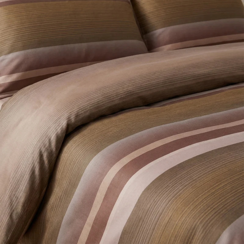 Dekbedovertrek Percale Katoen - Stripe Kaneel - Image 5