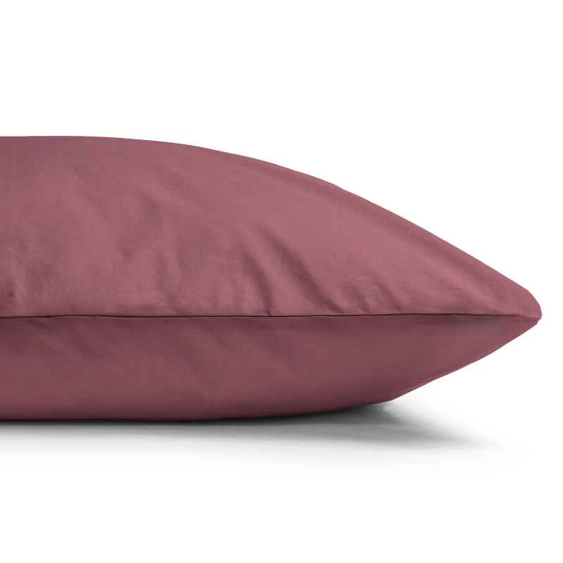 Dekbedovertrek Percale Katoen Uni - Oud Roze - Image 8