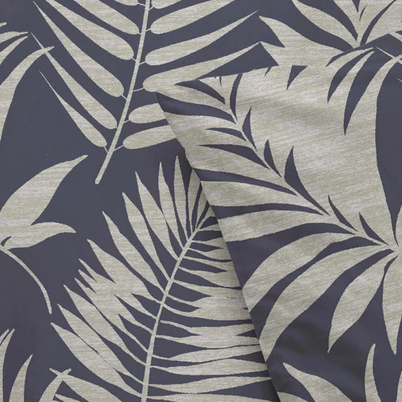 Dekbedovertrek Katoen - Pretty Palm - Grijs/Blauw - Image 3