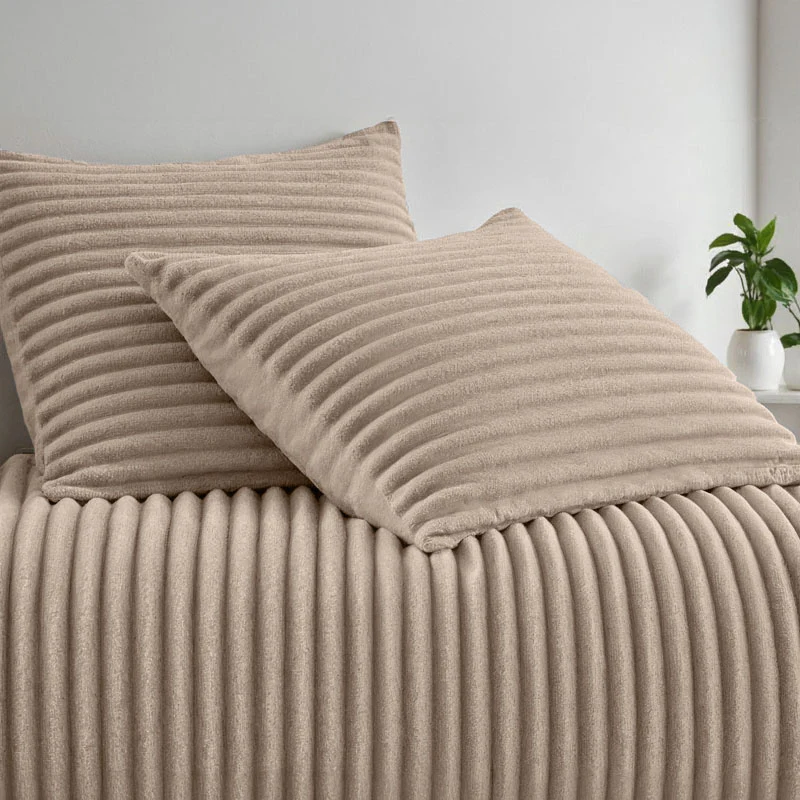Dekbedovertrek Teddy Rib - Taupe - Image 6
