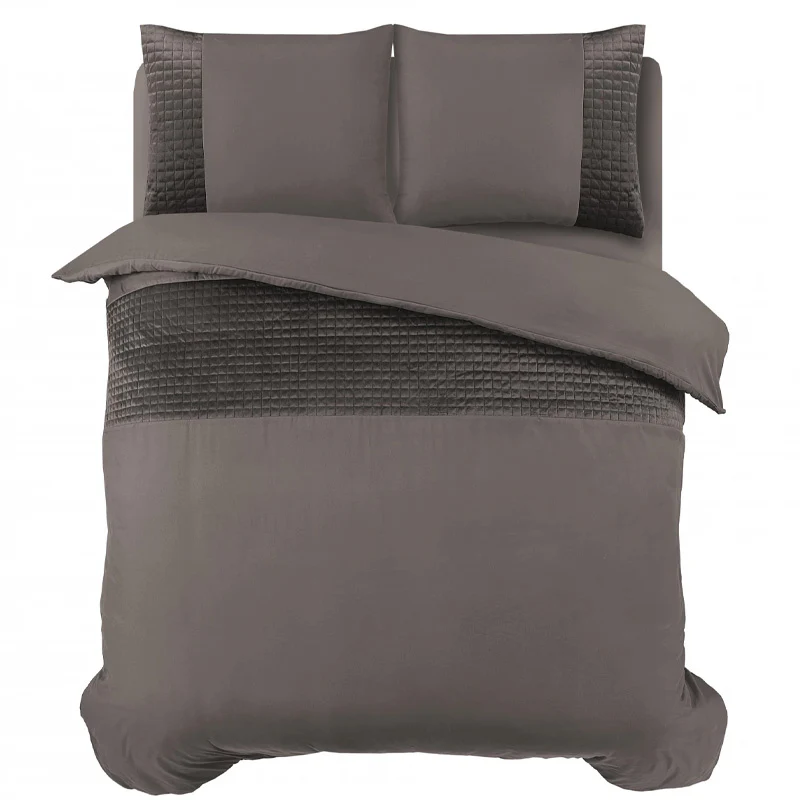 Dekbedovertrek Velvet Band - Taupe - Image 8