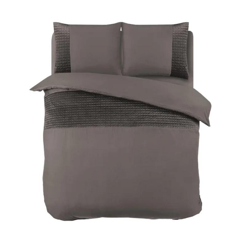 Dekbedovertrek Velvet Band - Taupe - Image 9