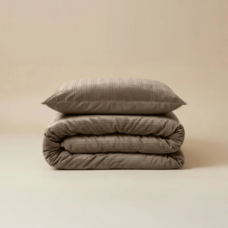 Dekbedovertrek Velvet Lining - Taupe - Image 7