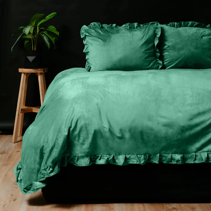 Dekbedovertrek Velvet Ruffles - Groen - Image 2