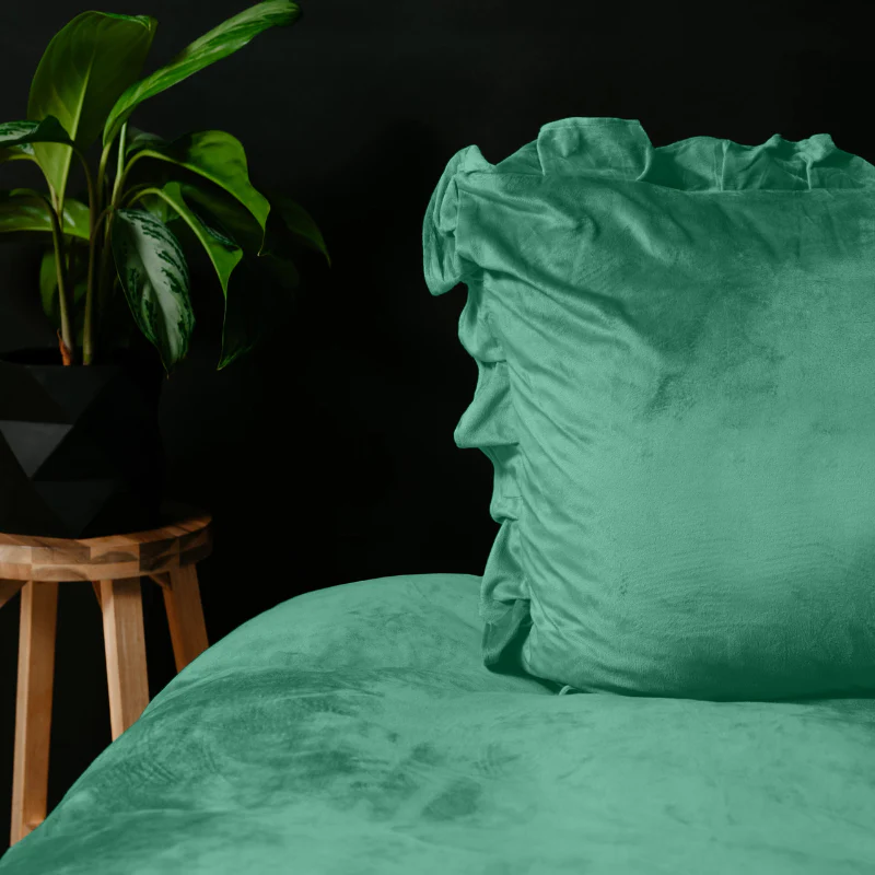 Dekbedovertrek Velvet Ruffles - Groen - Image 3