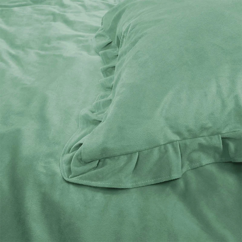 Dekbedovertrek Velvet Ruffles - Groen - Image 6