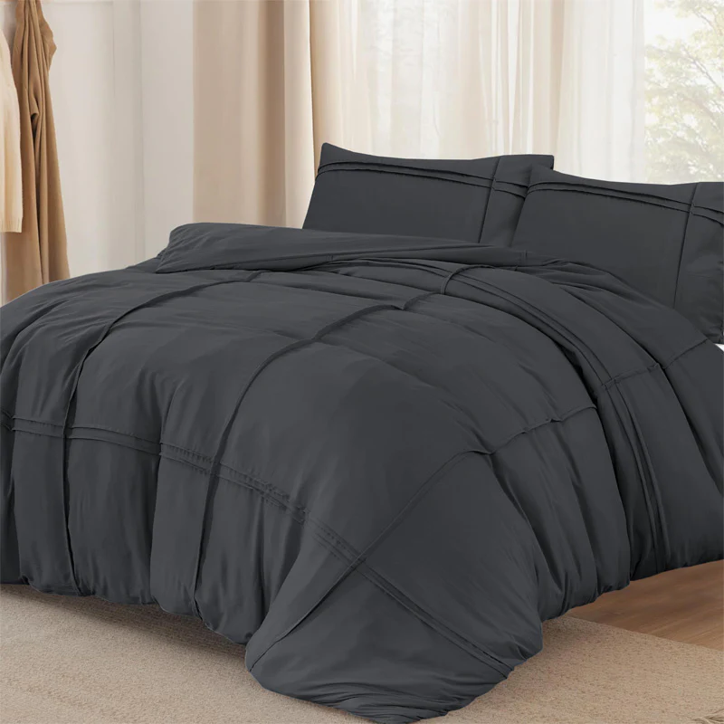 Dekbedovertrek Washed Tufted - Antraciet - Image 7