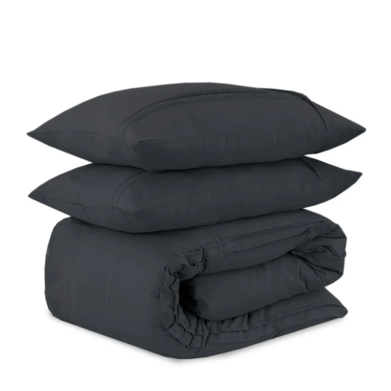 Dekbedovertrek Washed Tufted - Antraciet - Image 9