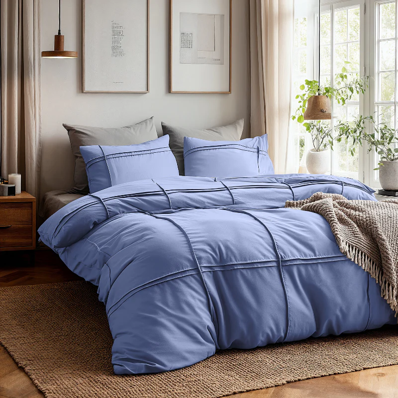 Dekbedovertrek Washed Tufted - Blauw - Image 2
