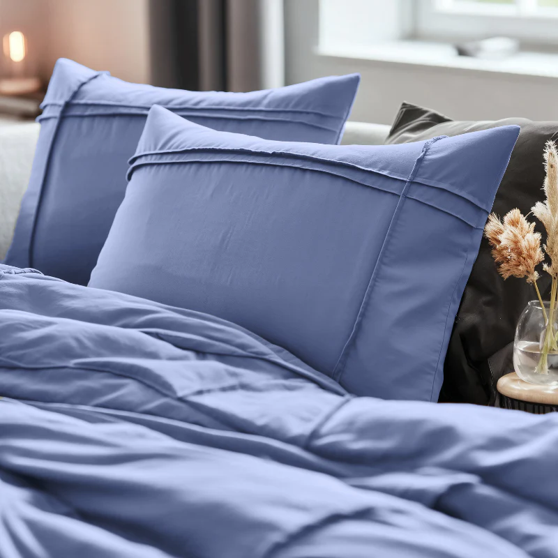 Dekbedovertrek Washed Tufted - Blauw - Image 3
