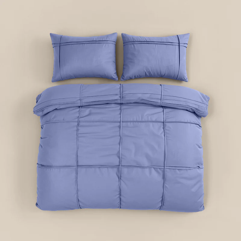 Dekbedovertrek Washed Tufted - Blauw - Image 4