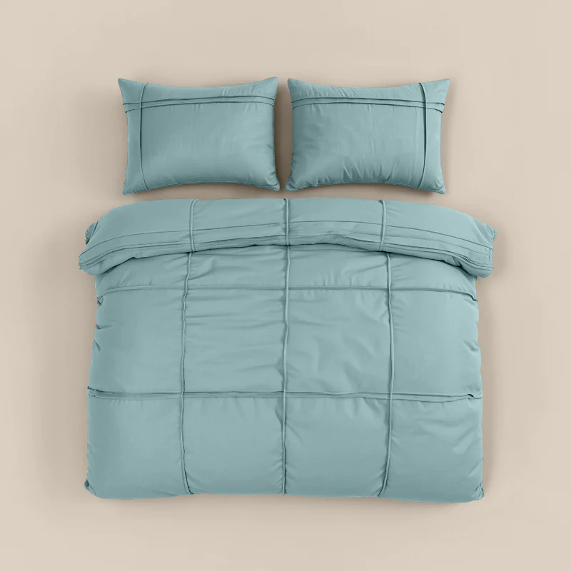 Dekbedovertrek Washed Tufted - Groen - Image 5