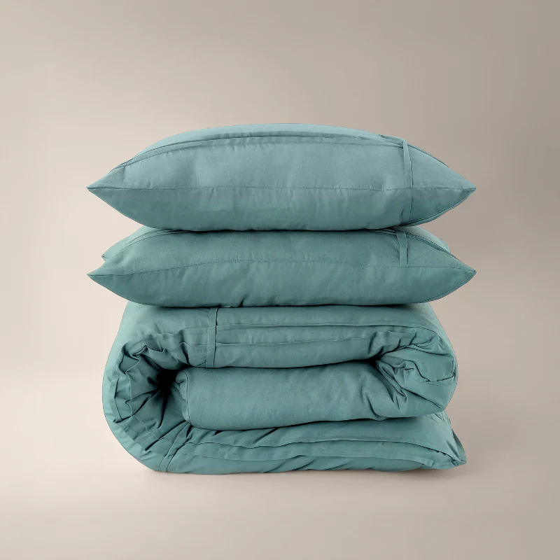 Dekbedovertrek Washed Tufted - Groen - Image 6