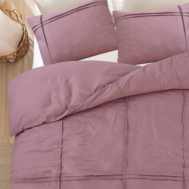 Dekbedovertrek Washed Tufted - Oud Roze - Image 8