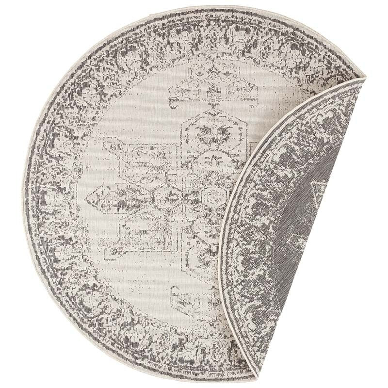 Dubbelzijdig Buitenkleed Borbon Rond - Grijs - Image 3