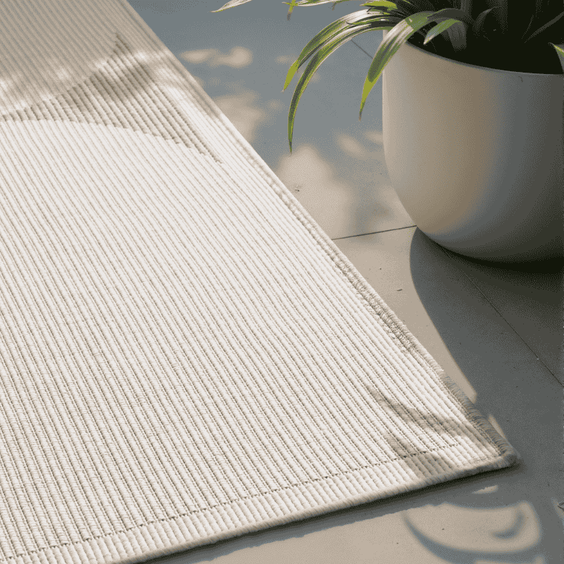 Dubbelzijdig Buitenkleed Bowen - Creme / Beige - Image 5