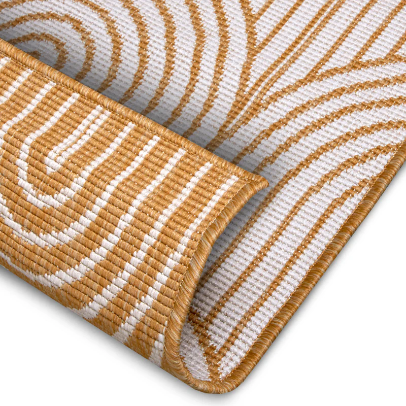 Dubbelzijdig Buitenkleed Flatweave - Oker - Image 2