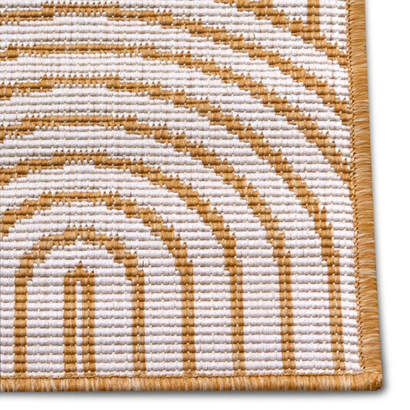 Dubbelzijdig Buitenkleed Flatweave - Oker - Image 3